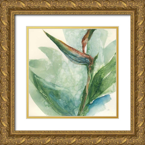 Exotic Flower III Gold Ornate Wood Framed Art Print with Double Matting by Paschke, Chris