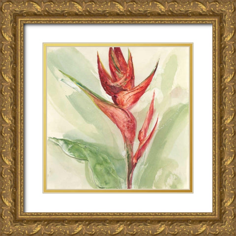 Exotic Flower IV Gold Ornate Wood Framed Art Print with Double Matting by Paschke, Chris