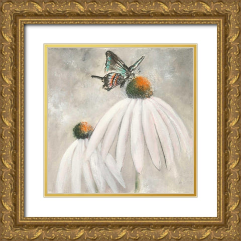 Butterflies are Free I Gold Ornate Wood Framed Art Print with Double Matting by Paschke, Chris