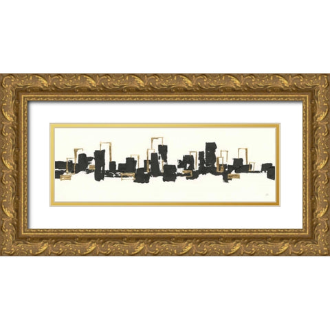 Gilded City III Gold Ornate Wood Framed Art Print with Double Matting by Paschke, Chris