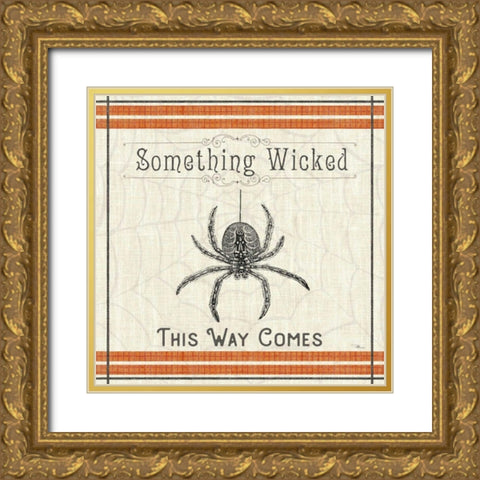 Be Scary VI Gold Ornate Wood Framed Art Print with Double Matting by Pela Studio