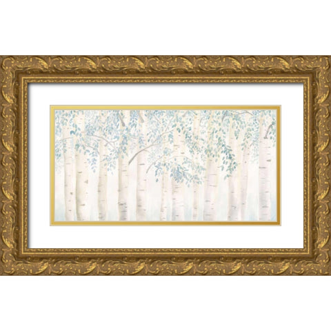 Fresh Forest Gold Ornate Wood Framed Art Print with Double Matting by Wiens, James