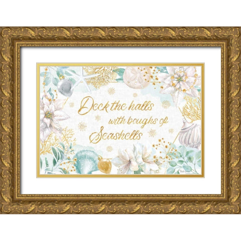 Winter Coast I Gold Ornate Wood Framed Art Print with Double Matting by Grove, Beth