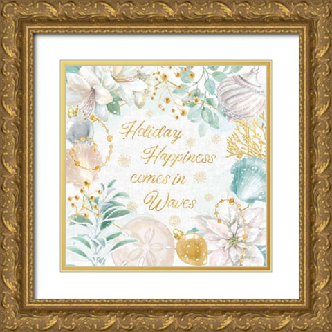 Winter Coast II Gold Ornate Wood Framed Art Print with Double Matting by Grove, Beth