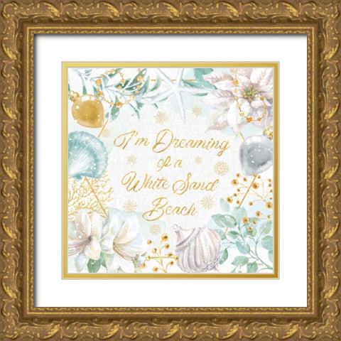 Winter Coast III Gold Ornate Wood Framed Art Print with Double Matting by Grove, Beth