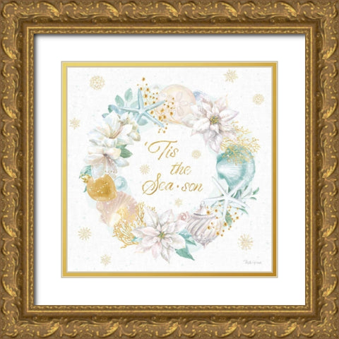 Winter Coast IV Gold Ornate Wood Framed Art Print with Double Matting by Grove, Beth