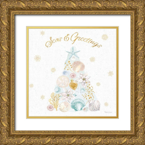 Winter Coast V Gold Ornate Wood Framed Art Print with Double Matting by Grove, Beth