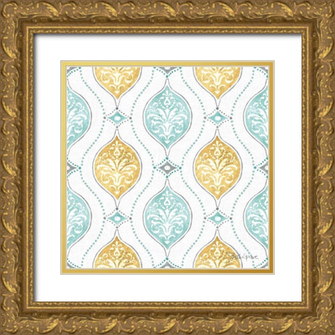 Winter Coast Pattern VIA Gold Ornate Wood Framed Art Print with Double Matting by Grove, Beth