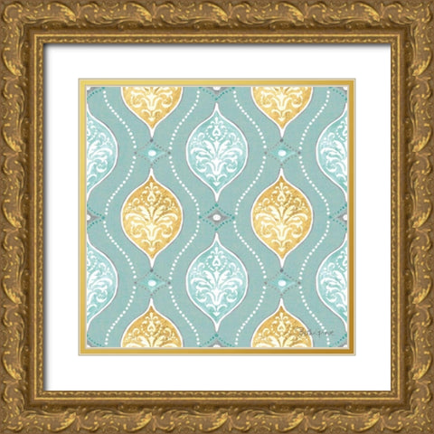 Winter Coast Pattern VIC Gold Ornate Wood Framed Art Print with Double Matting by Grove, Beth