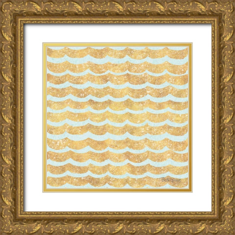 Winter Coast Pattern VIIB Gold Ornate Wood Framed Art Print with Double Matting by Grove, Beth