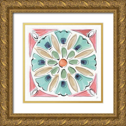 Springtime XI Gold Ornate Wood Framed Art Print with Double Matting by Brissonnet, Daphne