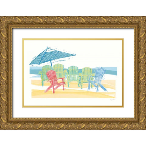 Easy Life I Gold Ornate Wood Framed Art Print with Double Matting by Tillmon, Avery