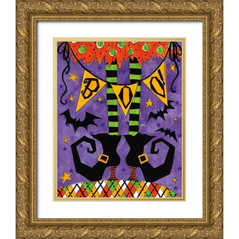 Spooky Fun VII Gold Ornate Wood Framed Art Print with Double Matting by Tavoletti, Anne