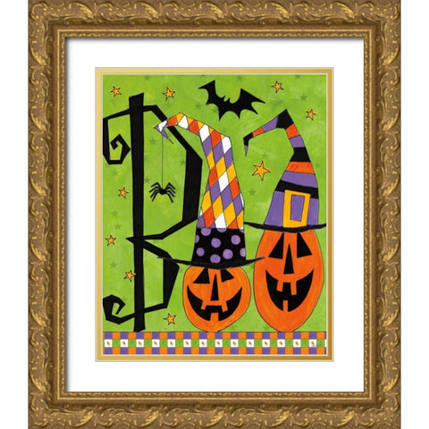 Spooky Fun VIII Gold Ornate Wood Framed Art Print with Double Matting by Tavoletti, Anne