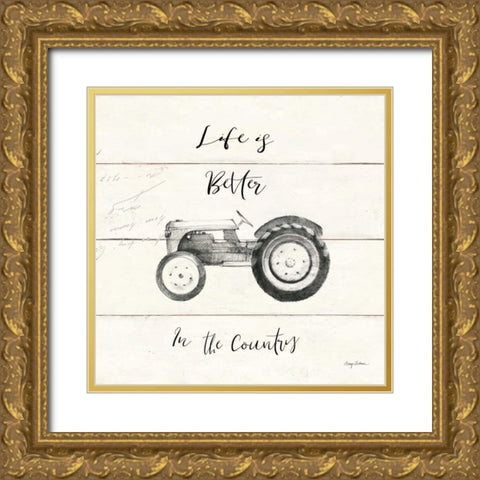 Life at Home II Shiplap Gold Ornate Wood Framed Art Print with Double Matting by Tillmon, Avery