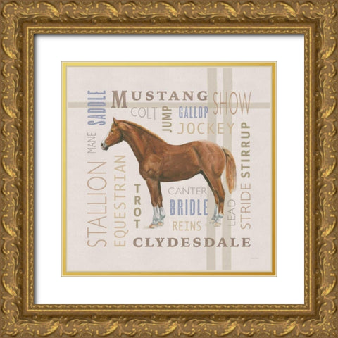 Natural Charm IV Gold Ornate Wood Framed Art Print with Double Matting by Adams, Emily