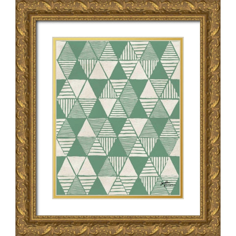Spread the Love Pattern VIIB Gold Ornate Wood Framed Art Print with Double Matting by Penner, Janelle