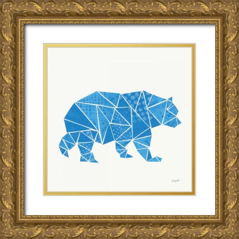 Geometric Animal I Gold Ornate Wood Framed Art Print with Double Matting by Prahl, Courtney