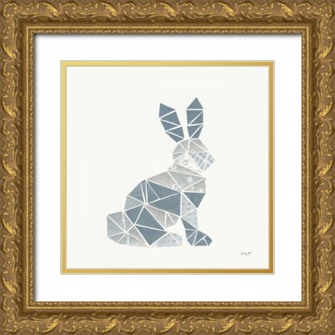 Geometric Animal III Gold Ornate Wood Framed Art Print with Double Matting by Prahl, Courtney