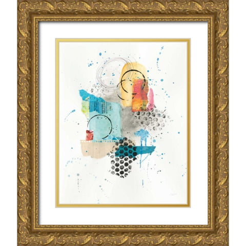 Abstract Skyline II Gold Ornate Wood Framed Art Print with Double Matting by Prahl, Courtney