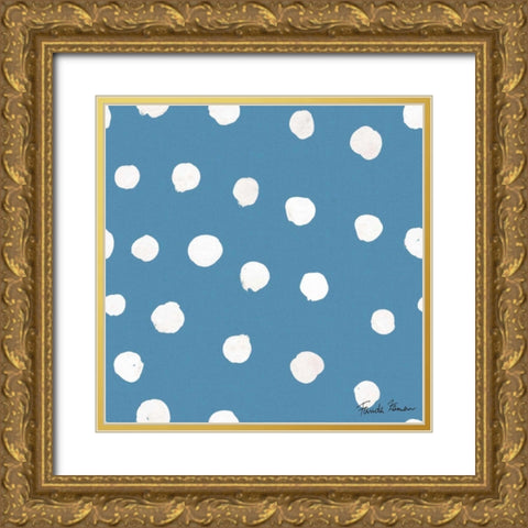 Whale Tale Pattern IIC Gold Ornate Wood Framed Art Print with Double Matting by Zaman, Farida