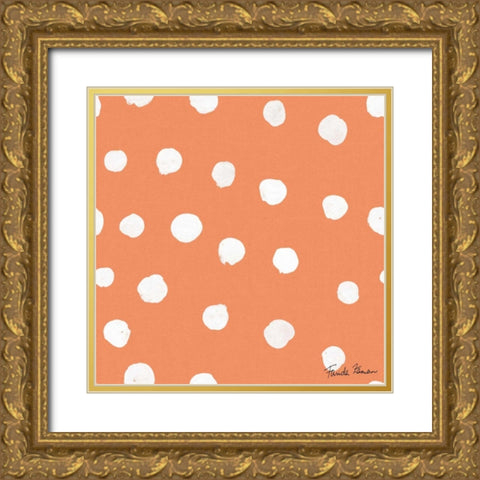 Whale Tale Pattern IID Gold Ornate Wood Framed Art Print with Double Matting by Zaman, Farida