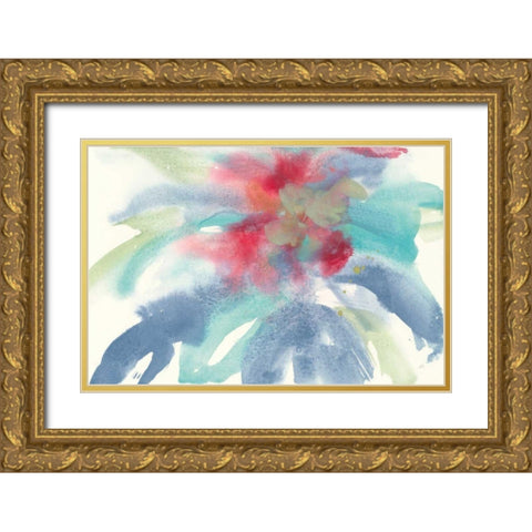 Dusting of Mint I Gold Ornate Wood Framed Art Print with Double Matting by Paschke, Chris