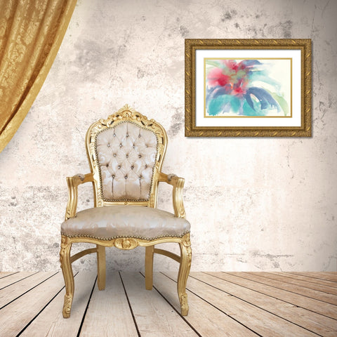 Dusting of Mint II Gold Ornate Wood Framed Art Print with Double Matting by Paschke, Chris