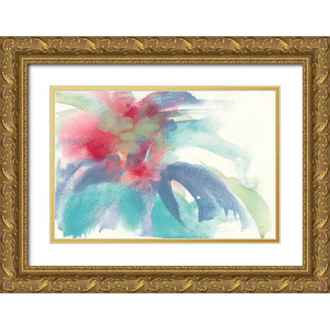Dusting of Mint II Gold Ornate Wood Framed Art Print with Double Matting by Paschke, Chris