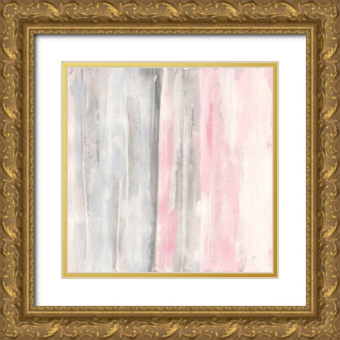 Whitewashed Blush I Gold Ornate Wood Framed Art Print with Double Matting by Paschke, Chris