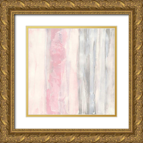 Whitewashed Blush II Gold Ornate Wood Framed Art Print with Double Matting by Paschke, Chris