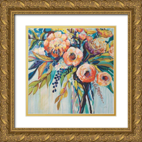 Color Celebration Gold Ornate Wood Framed Art Print with Double Matting by Vertentes, Jeanette
