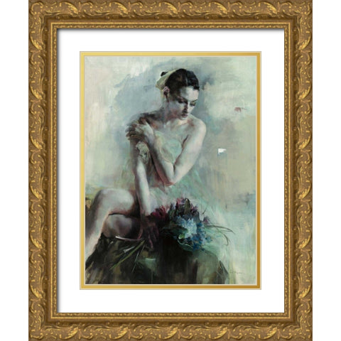 Reflection Original Gold Ornate Wood Framed Art Print with Double Matting by Hageman, Marilyn