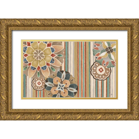 Playfully II Gold Ornate Wood Framed Art Print with Double Matting by Brissonnet, Daphne