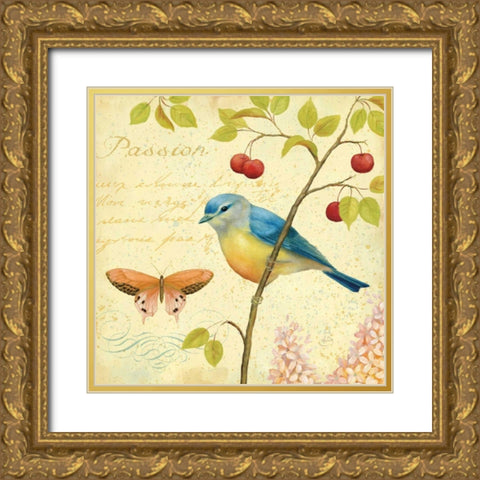 Garden Passion IV Gold Ornate Wood Framed Art Print with Double Matting by Brissonnet, Daphne