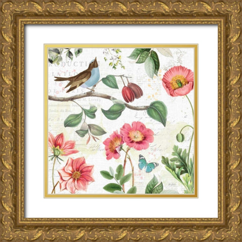 Studio Botanicals II Gold Ornate Wood Framed Art Print with Double Matting by Pertiet, Katie