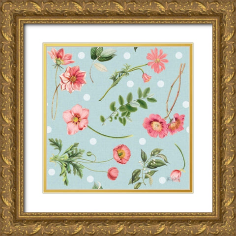 Studio Botanicals Pattern IB Gold Ornate Wood Framed Art Print with Double Matting by Pertiet, Katie