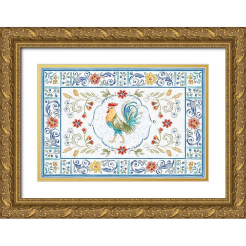 Morning Bloom I Gold Ornate Wood Framed Art Print with Double Matting by Brissonnet, Daphne