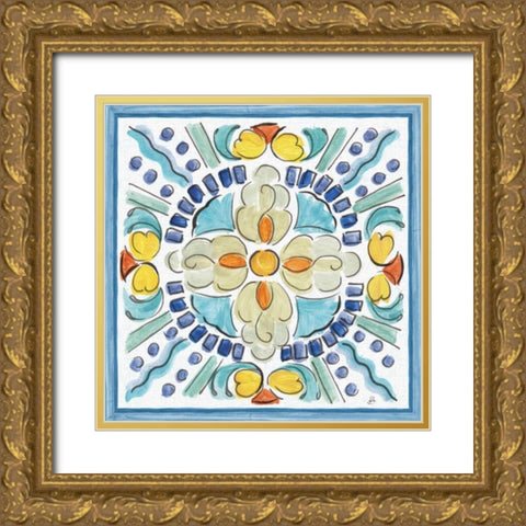 Morning Bloom VI Gold Ornate Wood Framed Art Print with Double Matting by Brissonnet, Daphne