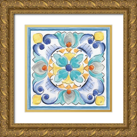 Morning Bloom VII Gold Ornate Wood Framed Art Print with Double Matting by Brissonnet, Daphne