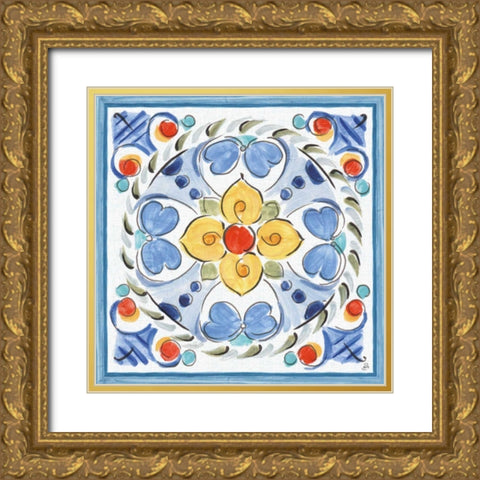 Morning Bloom VIII Gold Ornate Wood Framed Art Print with Double Matting by Brissonnet, Daphne