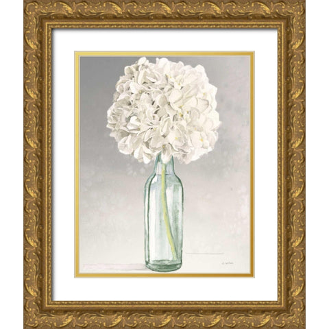 Tranquil Blossoms II Green Crop Gold Ornate Wood Framed Art Print with Double Matting by Wiens, James