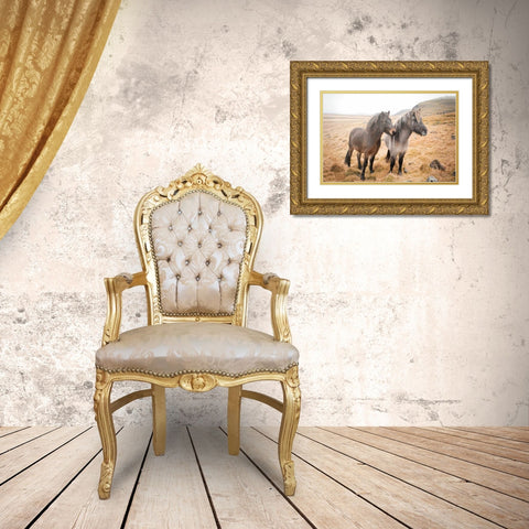 Bjarni and Imir I Gold Ornate Wood Framed Art Print with Double Matting by Marshall, Laura