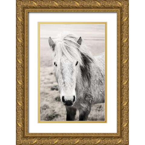 Heida II BW Gold Ornate Wood Framed Art Print with Double Matting by Marshall, Laura