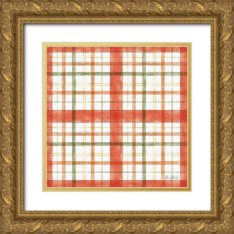 Orchard Harvest Pattern IV Gold Ornate Wood Framed Art Print with Double Matting by Pertiet, Katie