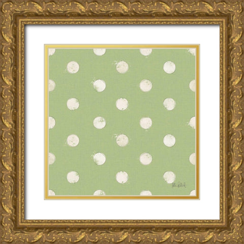 Orchard Harvest Pattern VD Gold Ornate Wood Framed Art Print with Double Matting by Pertiet, Katie