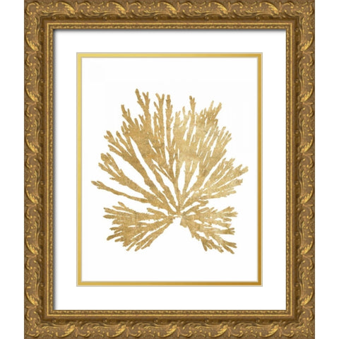Pacific Sea Mosses II Gold Gold Ornate Wood Framed Art Print with Double Matting by Wild Apple Portfolio