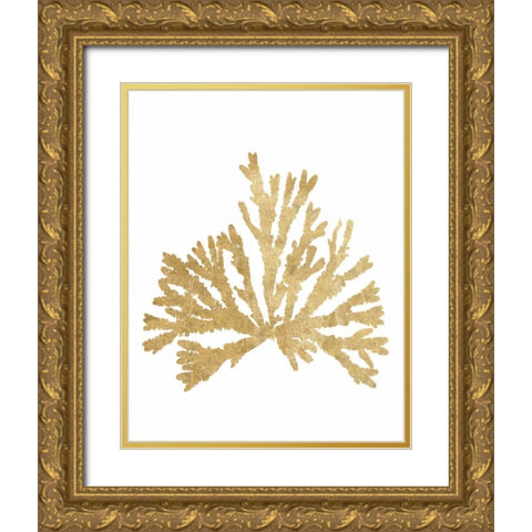 Pacific Sea Mosses IV Gold Gold Ornate Wood Framed Art Print with Double Matting by Wild Apple Portfolio