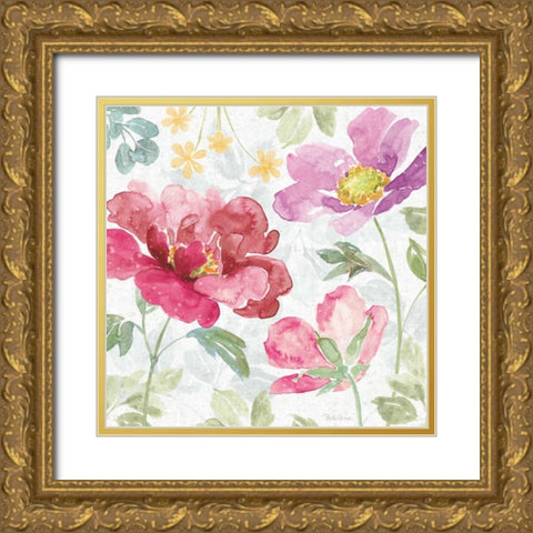 Springtime Bloom II Gold Ornate Wood Framed Art Print with Double Matting by Grove, Beth
