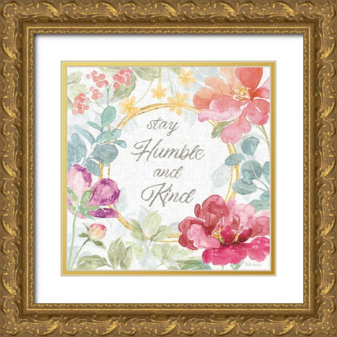 Springtime Bloom V Gold Ornate Wood Framed Art Print with Double Matting by Grove, Beth